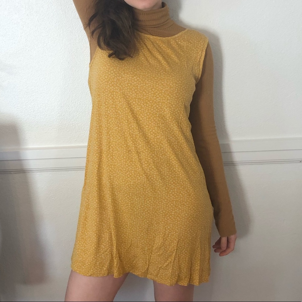 LOFT Yellow Floral Summer Dress